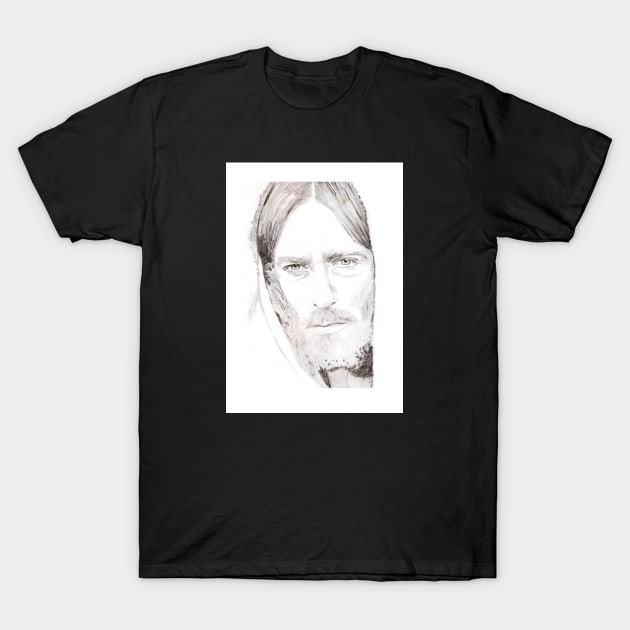 Robert Powell as Christ T-Shirt by Grant Hudson